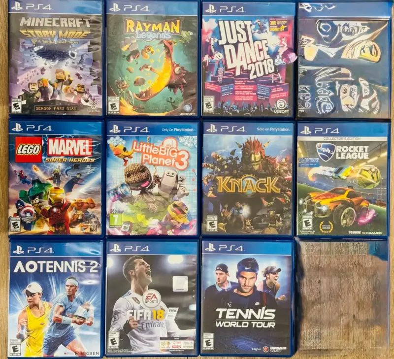 Colección de videojuegos PS4 variados