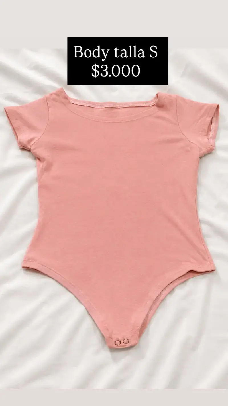 Body rosado talla S para mujer