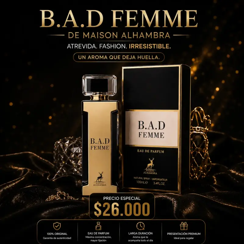 Perfume B.A.D Femme de Maison Alhambra 100ml - 1