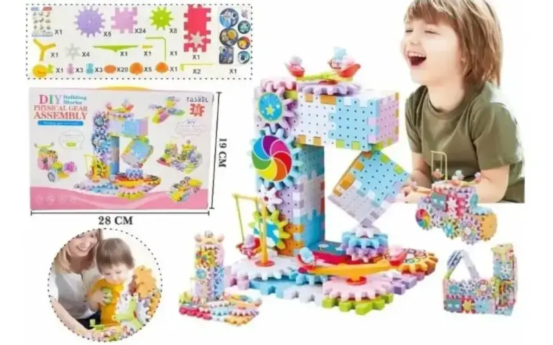 Bloque Encaje Engranaje Eléctrico 83 Pcs Creativid - 2