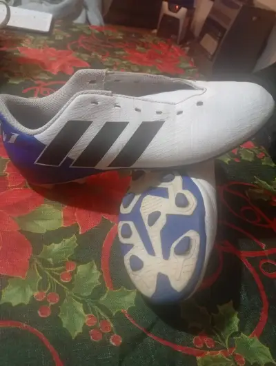 Botines de fútbol Adidas negros con tapones - miniatura 6