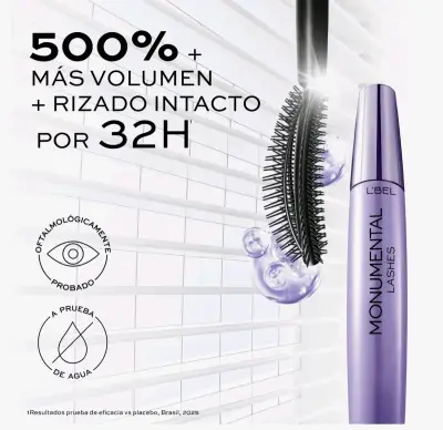 Máscara de pestañas L'Bel Monumental Lashes - miniatura 4