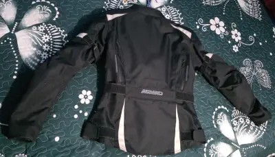 Chaqueta de moto Armad negra para mujer - miniatura 1