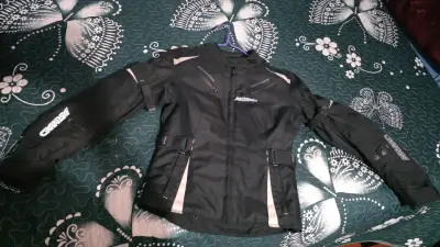 Chaqueta de moto Armad negra para mujer - miniatura 2