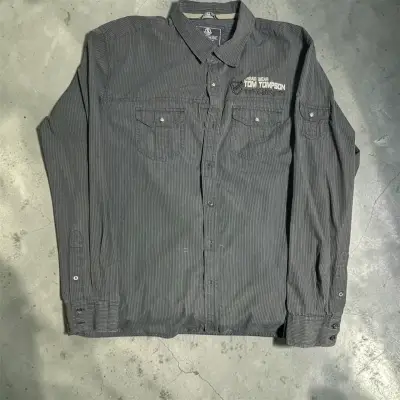Camisa gris Tom Tompson de manga larga - miniatura 1