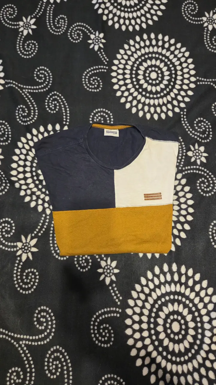 Polera tricolor para hombre - 3