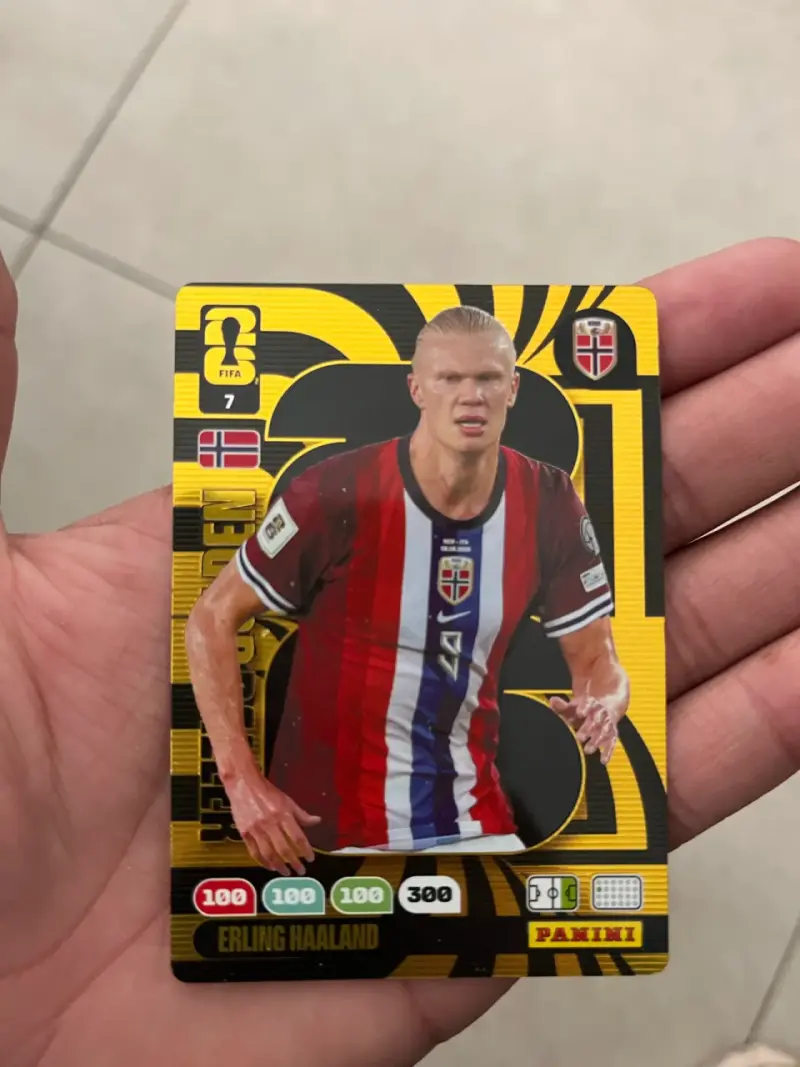 Tarjeta coleccionable Panini Erling Haaland