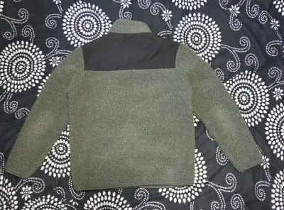 Chaqueta polar verde con cierre - miniatura 2