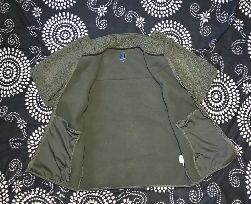 Chaqueta polar verde con cierre - 3