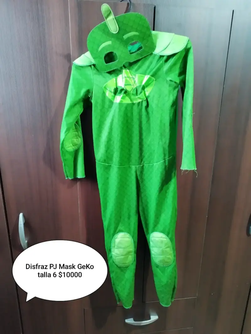 Disfraz infantil PJ Masks Gekko verde