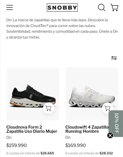 Zapatillas deportivas On Running grises - miniatura 5