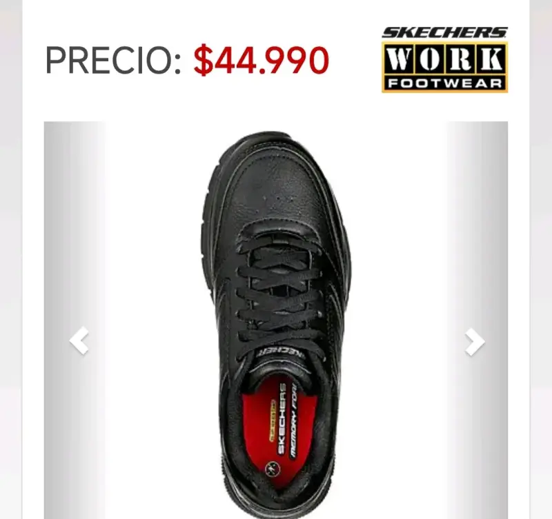 Zapatillas Skechers negras antideslizantes - 2