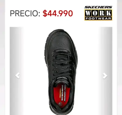 Zapatillas Skechers negras antideslizantes - miniatura 2