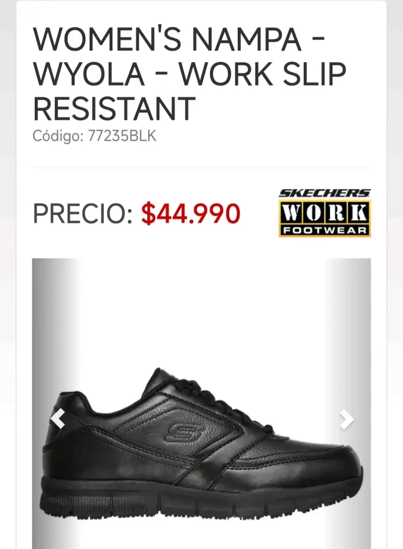 Zapatillas Skechers negras antideslizantes - 3