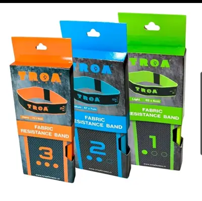 Bandas de resistencia de tela Troa Fitness - miniatura 1