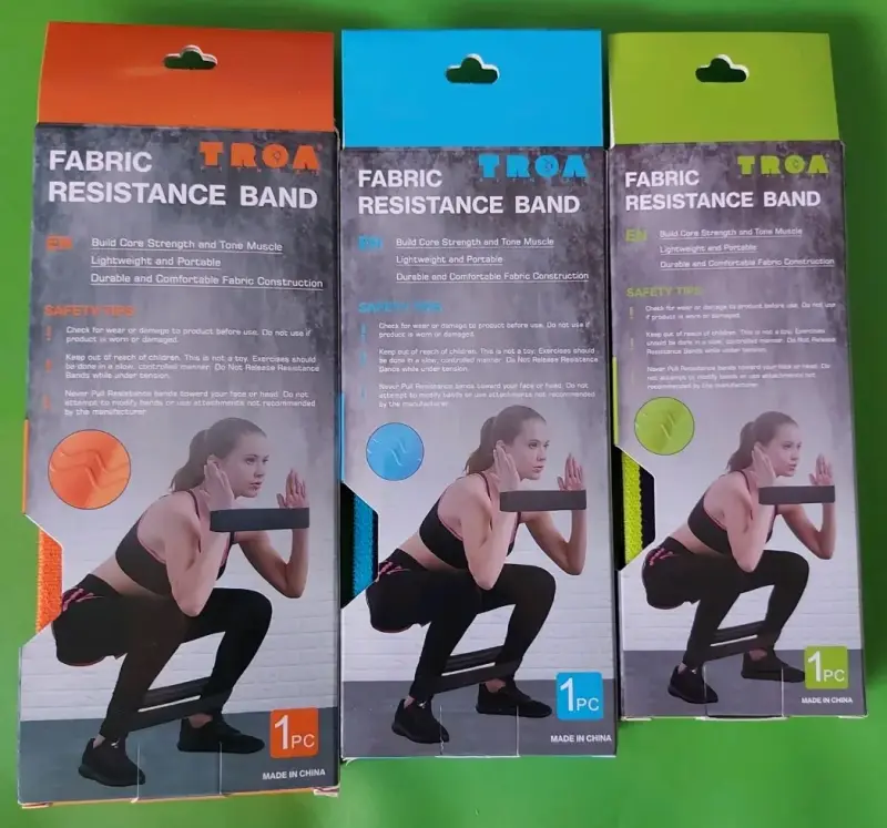 Bandas de resistencia de tela Troa Fitness - 3