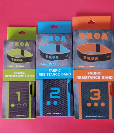 Bandas de resistencia de tela Troa Fitness - miniatura 4