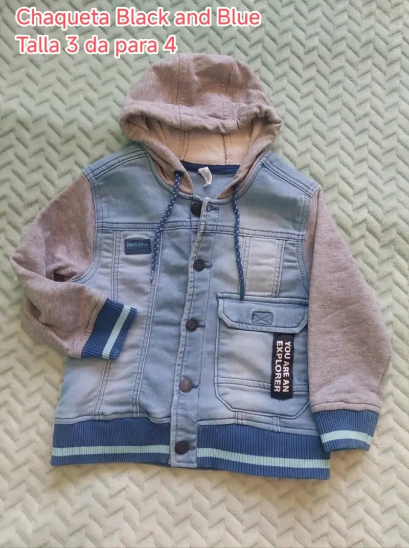 Chaqueta Black and Blue para niños