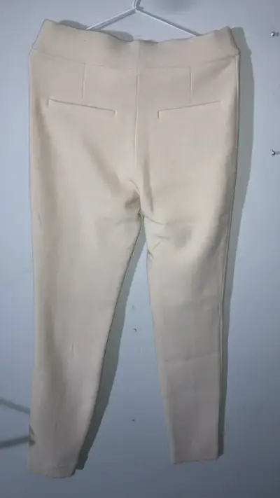 Pantalones beige de vestir para mujer talla s - miniatura 1
