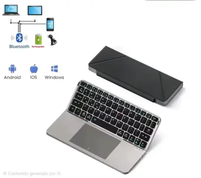 Teclado con funda para tablet y/o celular - miniatura 5