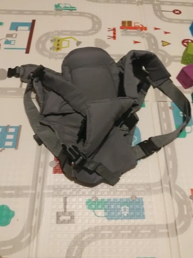 Portabebés Baby Belny ergonómico gris y turquesa - 2