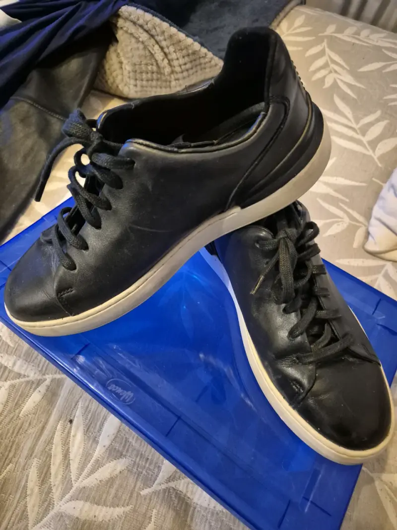 Zapatillas azules Clarks de cuero - 2