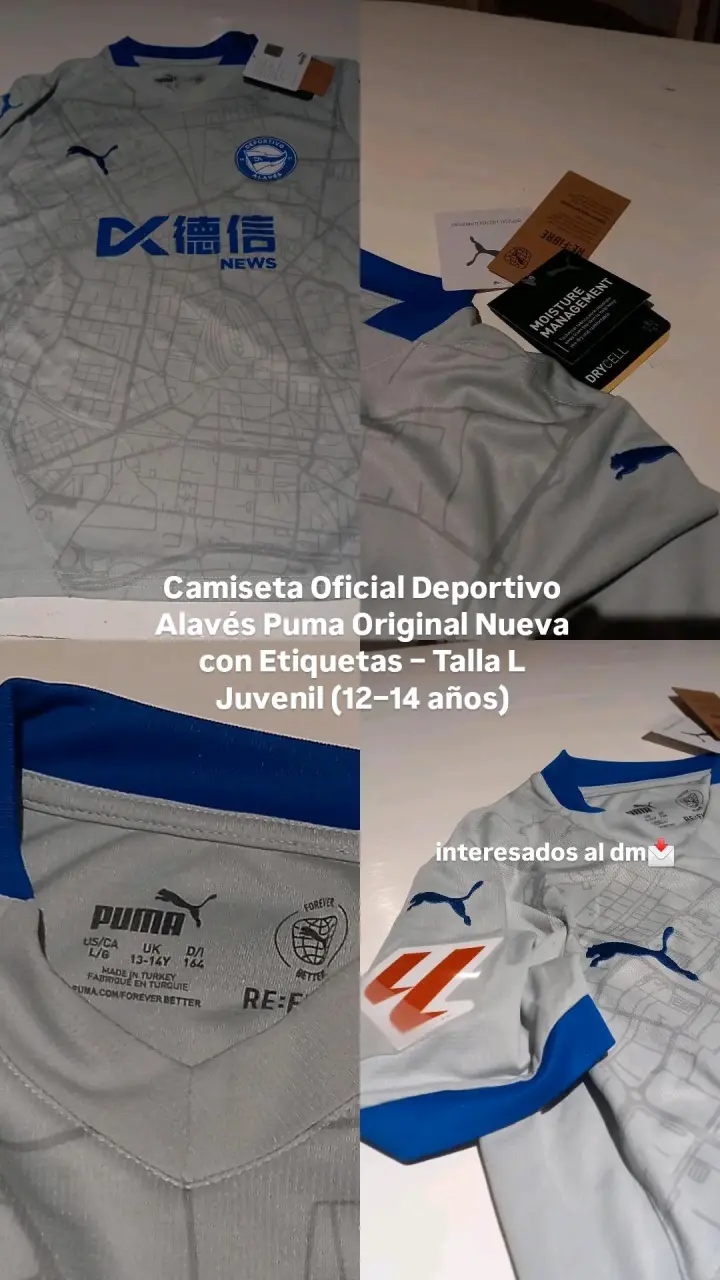 Camiseta Deportivo Alavés Puma Juvenil Nueva