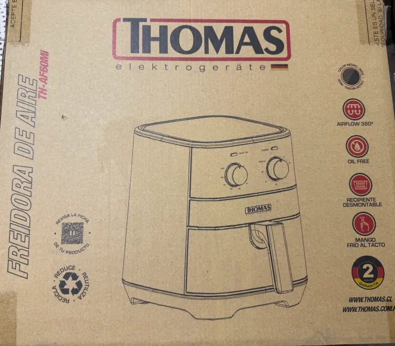 Freidora de aire Thomas acero inoxidable - 6