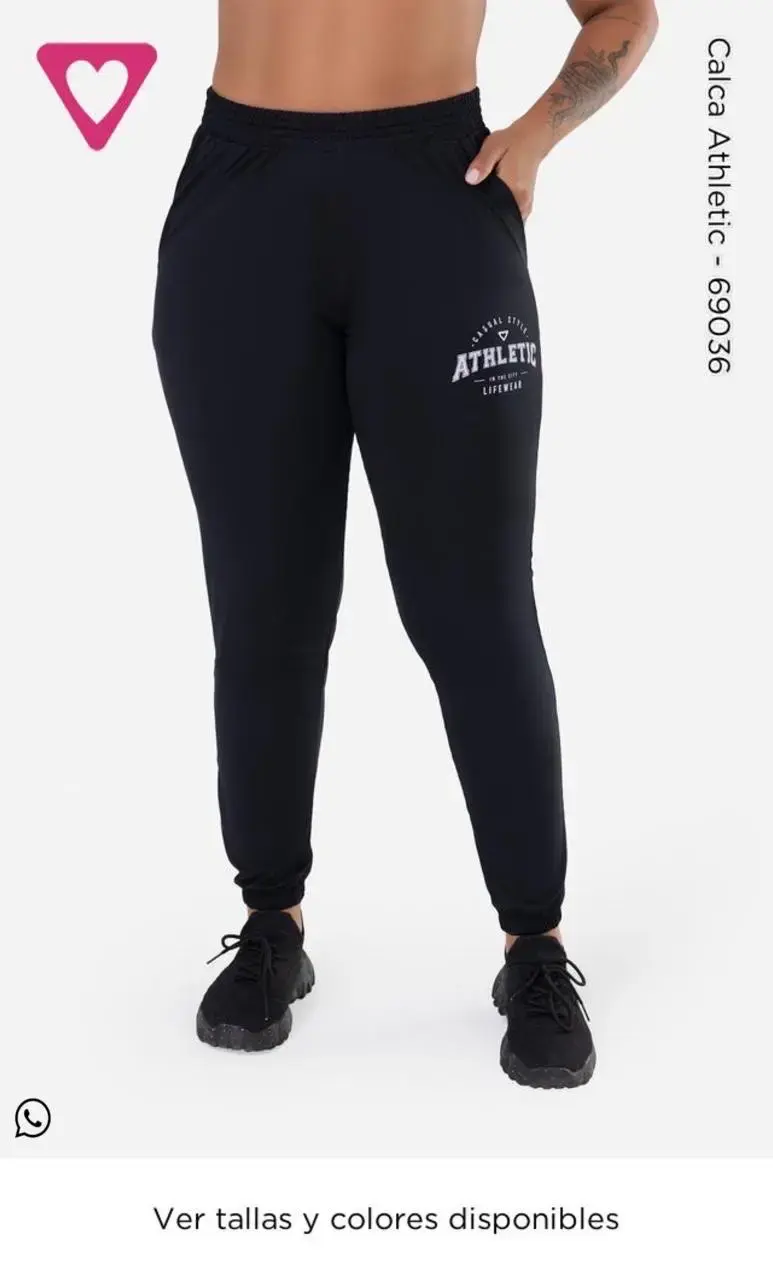 Pantalones deportivos negros Athletic - 1