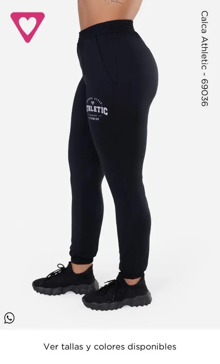 Pantalones deportivos negros Athletic - 2