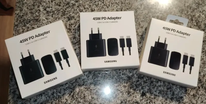 Cargador Samsung 45W PD con cable USB-C
