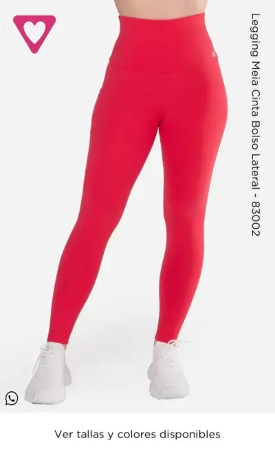 Leggings color negro con bolsillo lateral - miniatura 1