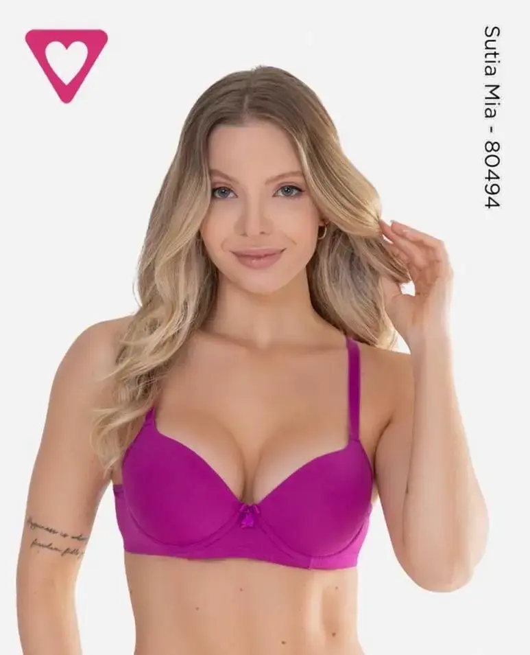 Sostén fucsia Mia con diseño elegante - 1