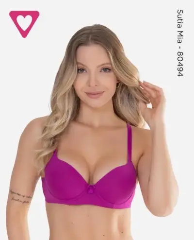 Sostén fucsia Mia con diseño elegante - miniatura 1