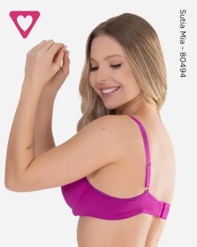 Sostén fucsia Mia con diseño elegante - miniatura 2