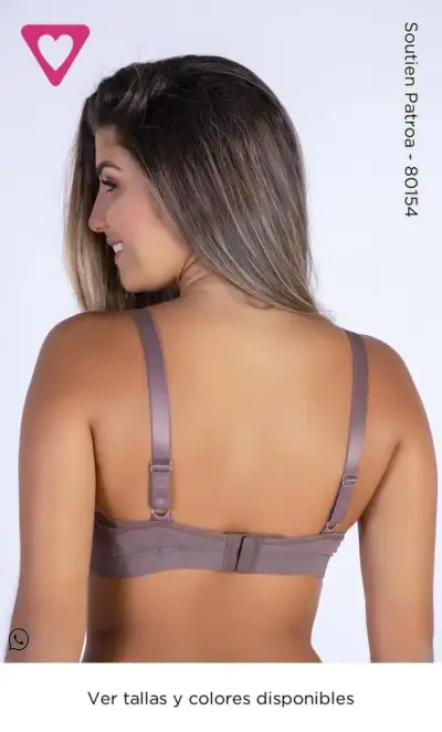 Sostén Patroa con encaje color piel - miniatura 2