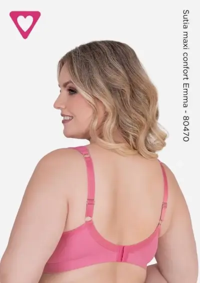 Sostén maxi confort Emma color burdeo - miniatura 2