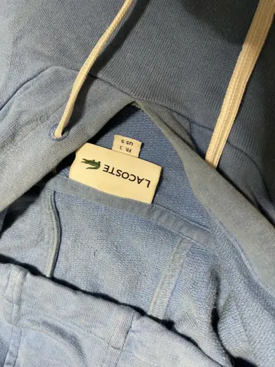 Polerón con capucha Lacoste azul - miniatura 2