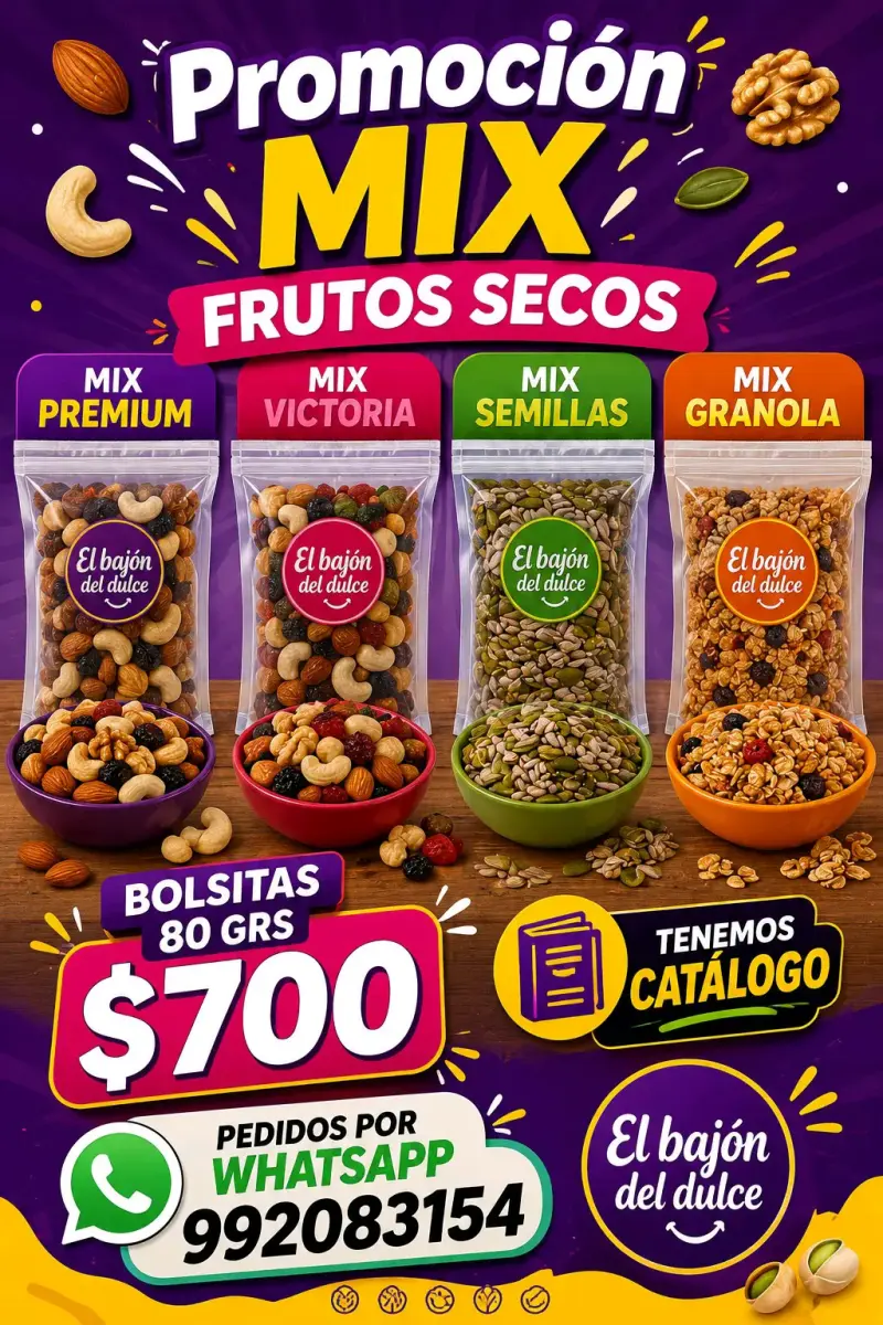 Mix de frutos secos El Bajón del Dulce (25 bolsas)