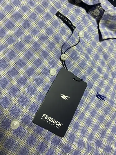 Camisa a cuadros Ferouch azul nueva - miniatura 2