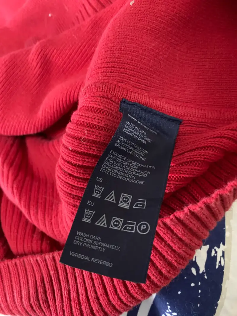 Suéter rojo Tommy Hilfiger para hombre - 4