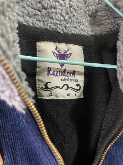 Chaqueta Raindoor - polar gris y azul con cierre - miniatura 2
