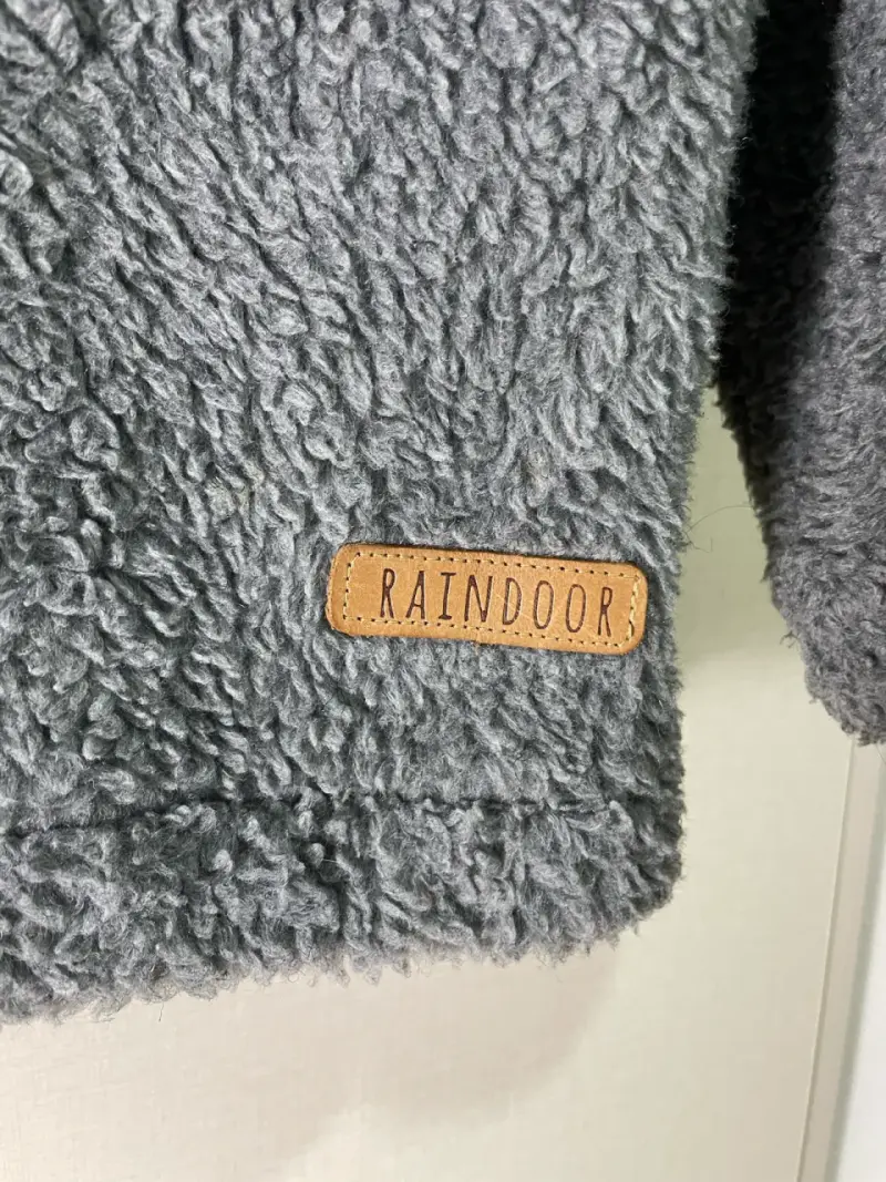 Chaqueta Raindoor - polar gris y azul con cierre - 6