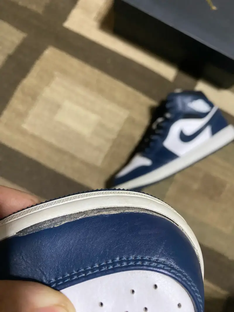 Zapatillas Air Jordan 1 Mid azul y blanco - 5