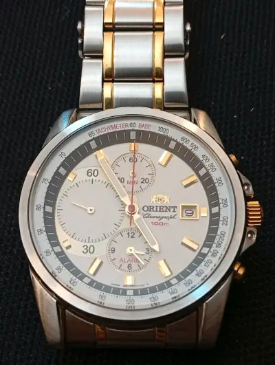 Reloj Orient cronógrafo acero inoxidable - miniatura 1