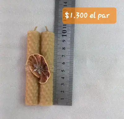 Velitas cera de abeja ...totalmente naturales - miniatura 3