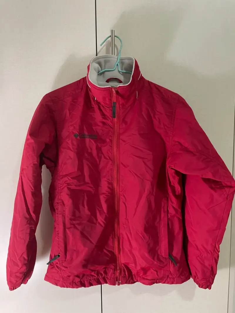 Chaqueta Columbia impermeable roja mujer - 1