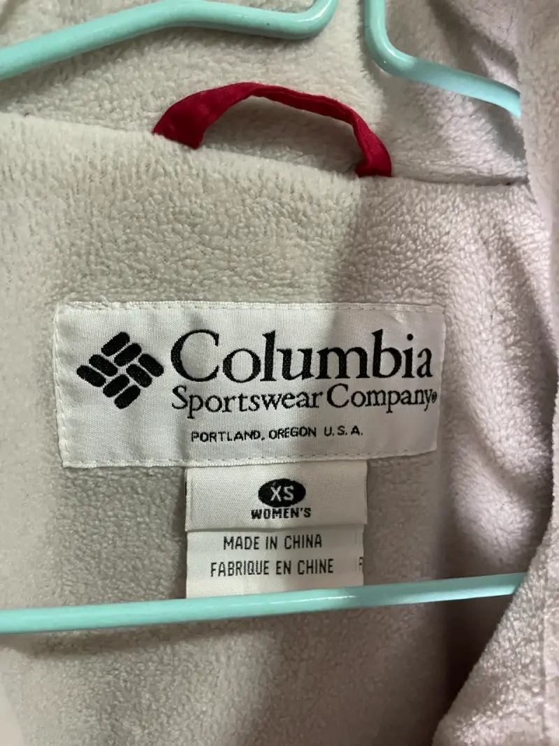 Chaqueta Columbia impermeable roja mujer - 2