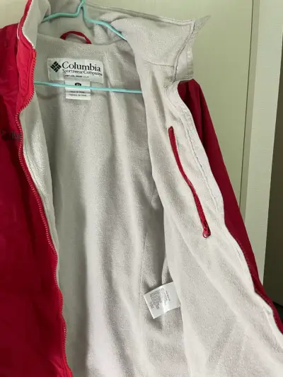 Chaqueta Columbia impermeable roja mujer - miniatura 5
