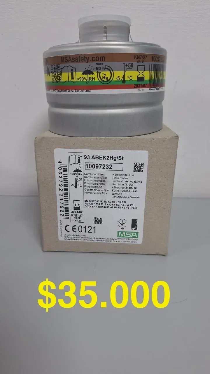 Filtro combinado MSA ABEK2Hg/St - 1